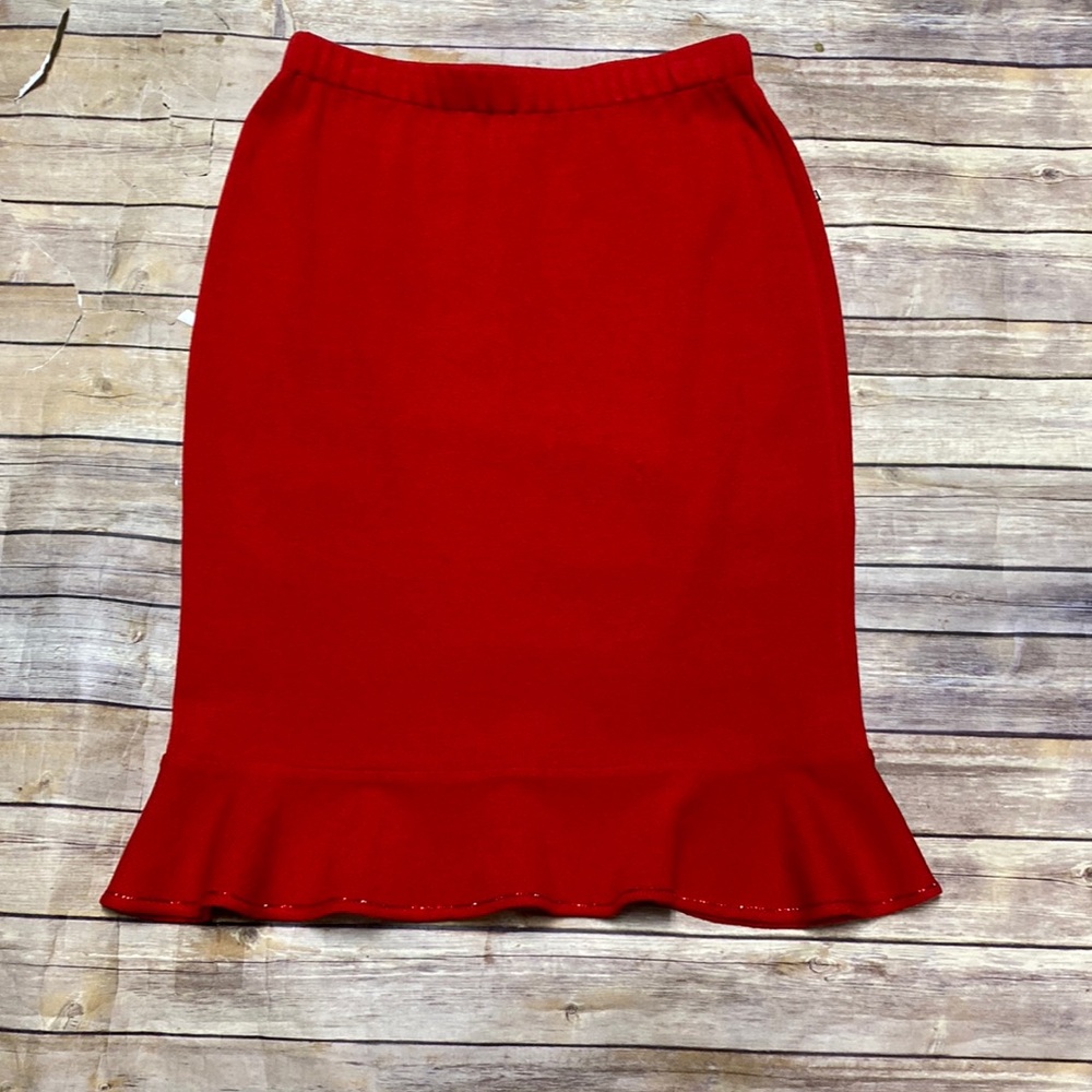 St. John Evening Skirt Red